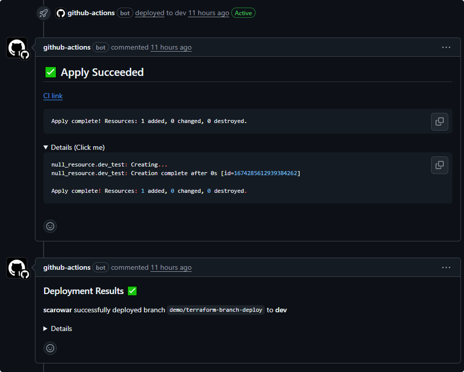 Apply Output